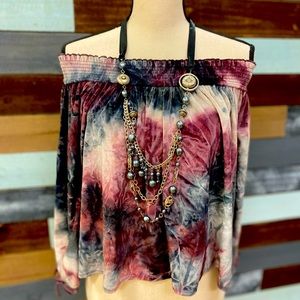 Velvet Off The Shoulder Top